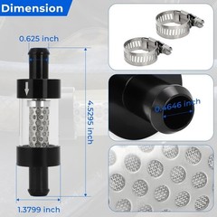 5/8″ Universal Filter Inline Heater Core Coolant Filter and Inspection System…