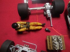 Vintage Tamiya 1:12 scale John Player special Formula One race car parts lot