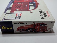 ✨VINTAGE✨ Revell 1:48 1956 Fruehauf Mobilgas White Gas Truck – BOX + PARTS ONLY