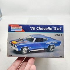 UH Monogram ’70 Chevelle 3’n1 Car Model Kit Sealed 1995 BONUS BATMAN COMIC *READ