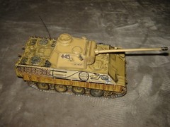 Built 445 Long Barrel Tank 7-1/2 inches long Well Built & Painted Ex Condition