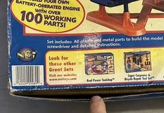 Popular Mechanics For Kids Motor-Works model Engine Kit NEW Open Box Worn Box