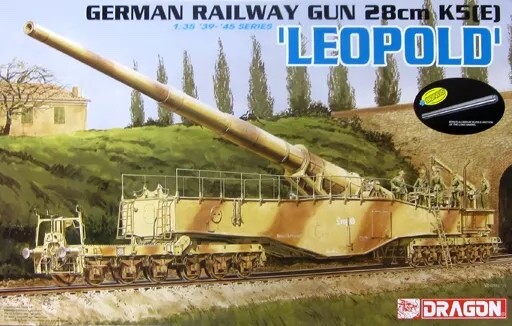 Plastic Model 1/35 Ww.Ii German Army 28Cm Train Gun K5 E Leopold Dr6200