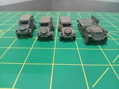 1/72 1/87 ? Army Tank Trucks Built Model WW II German VW Staff Car Flatbed