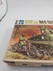 Vintage Fujimi Bachmann 1/76 M4 Sherman U.S. Army Medium Read Description