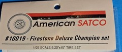 FIRESTONE DELUXE CHAMPION TIRES – AMERICAN SATCO – MODEL CAR KIT PARTS LOT