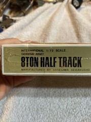 Sealed 1/72 scale Hasegawa Mini Box # 11 WWII German SDkfz 7- 8 Ton Half-Track