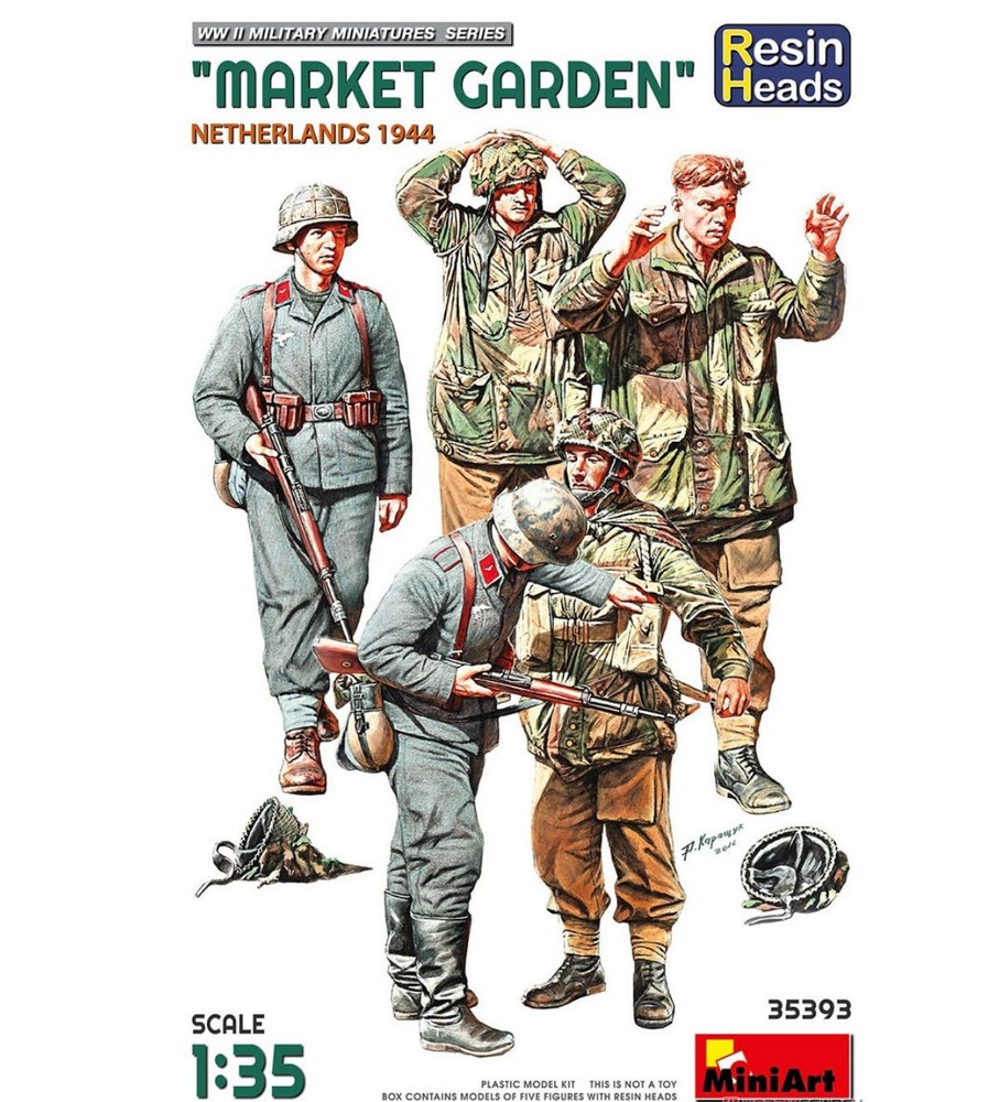 MiniArt 35393 1/35 `Market Garden` Netherlands 1944. Resin Heads Model Kit