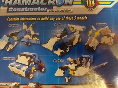 -LaQ- Hamacron Constructor Snap Click Play 5 Models/Jet Fighter, Race Car + NEW