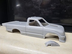 1/24 scale resin 3d printed Turbo Toyota Tacoma truck drag body model slot car