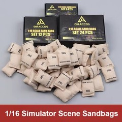 1/16 Diorama Sandbags Bunker Model Tank Military Scene Props Model Accessories