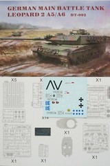 Border Models 1/35th Scale Leopard 2A5/2A6 – Decals from Kit No. BT-002