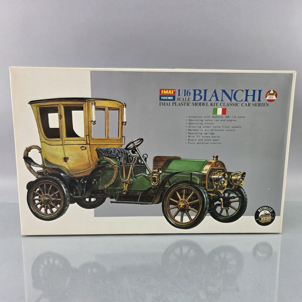 IMAI 1/16 BIANCHI Classic Car Motorized Plastic Model Kit RARE SEALED BAGS
