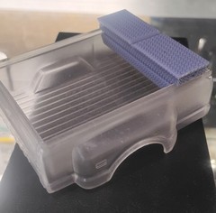 3D Printed 1/25 Diamond Plate Truck Tool Box Saddle Box