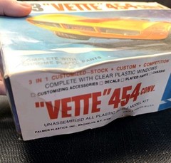 Palmer 1973 VETTE / Corvette 454 Convertible Model Kit 7311-100 Incomplete!!