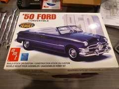 AMT 1950 Ford Convertible Nostalgic Series Model Kit Open Box COMPLETE