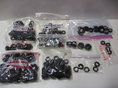 Lot of MPC, Revell, or AMT Tires and Hubcaps for 1/24 or 1/25 Scale