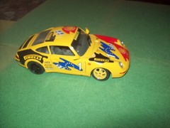 BURAGO PORSCHE CARRERA 911 RACING CAR ADVERTISING DIE-CAST ITALY