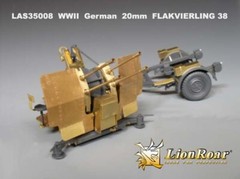 LionRoar SUPER DETAIL UPDATE 1/35 German20mm Flakvierling 38 for Tamiya