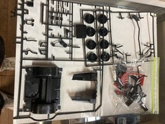Mpc 1979 large 1/16 scale 1957 Corvette boxed Red And Black Parts Only Model Kit