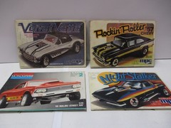 15 MPC and Monogram Model Box Lids with 1957 Chevy, Malibu, Scavenger