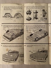 Vintage Annual AMT 1960 Pontiac Convertible Model Kit Instructions Sheet Only