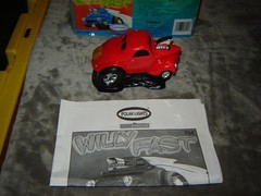 Polar Lights 6001F Willy Fast Cherry Bomb Red Box open kit Built 1998 Kit AS IS
