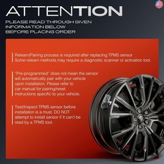 A-Premium 4PCS Pre-Programmed TPMS Sensor Tire Pressure Monitoring Sensor –