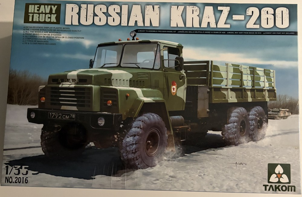 Takom 2016 1/35 RUSSIAN KRAZ-260 Heavy Truck