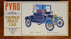 1967 Pyro Vintage Brass Cars 1915 Model T Ford Coupelet Sealed Box Kit #C451-125