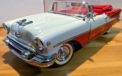 OLDSMOBILE Olds Race Car1950Classic1 24Rocket 88Hot Rod Custom Built Metal Model