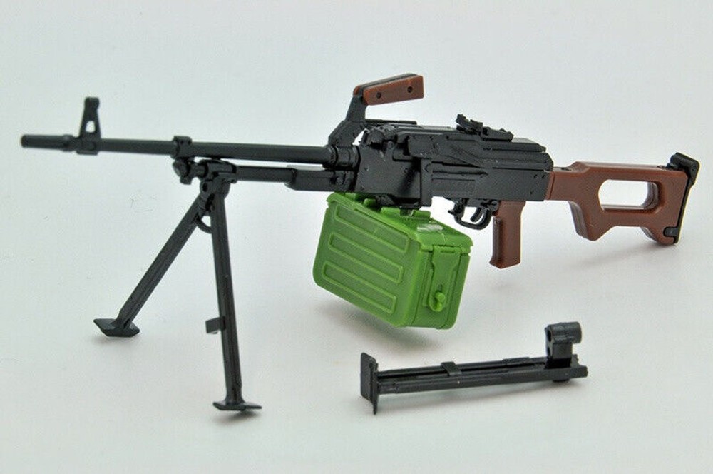 TomyTec Little Armory 1/12 LA043 PKM Automatic MACHINE GUN Model Kit