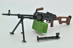 TomyTec Little Armory 1/12 LA043 PKM Automatic MACHINE GUN Model Kit