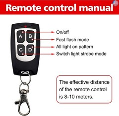 Led Warning Lights, 4pcs Emergency Warning Caution Hazard Construction Ultra