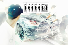 White Car Paper Floor Mats,50Pcs Vehicles Disposable and Black