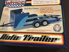 WMCC Auto Trailer W/Optional Rack 1:25 Scale *OPEN BOX – COMPLETE*