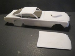 66′ Mustang Longnose AWB 1/25 Resin Body from Fremont Racing Specialties