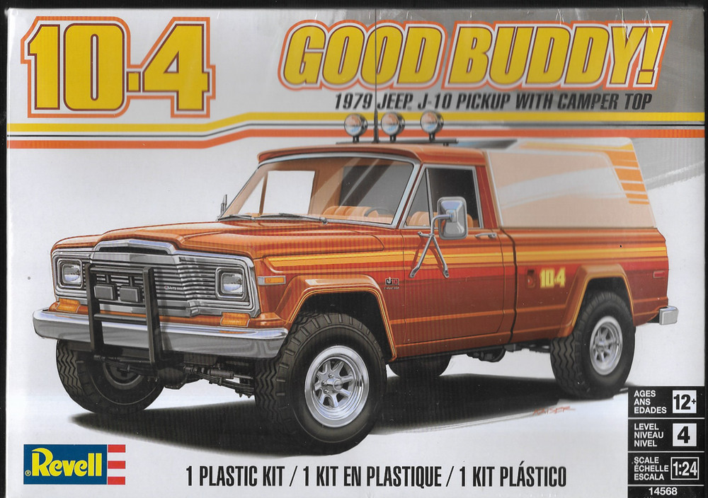 Revell 1979 Jeep J-10 Pickup Truck w/Camper Top in 1/24 4568 (104)