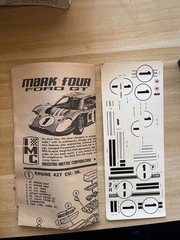 IMC MARK II Ford GT / MARK IV Ford GT 1/25 IMC Plastic Model Kits