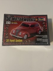 Motorworks By Revell 1937 Ford Sedan 1:24 Scaled Model Kit Sealed In Plastic