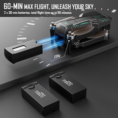 GPS Drone with 4K Camera for Adults, FPV RC Quadcopter, 5-Inch LCD Tablet Screen