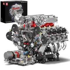 Mould King V8 Supercar Engine Model Kit Model Engine STE Model Kit Build