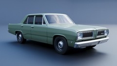 3d Printed 1/25 1968 Plymouth Valiant 100 4 Door Model Kit