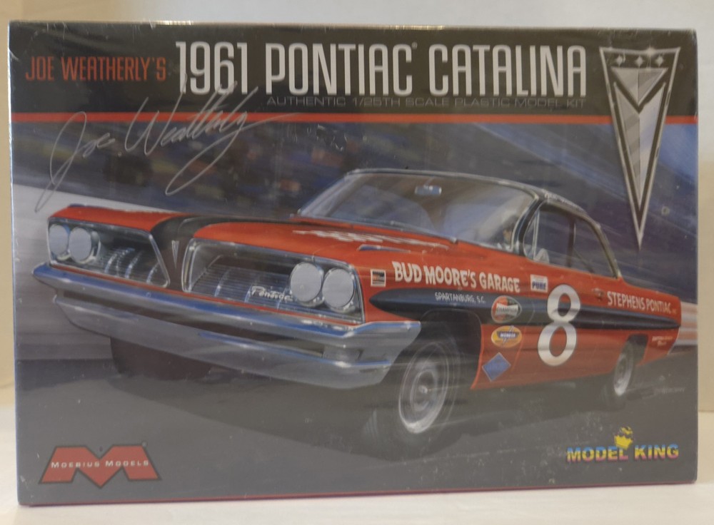 Moebius 1/25 Joe Weatherly’s 1961 Pontiac Catalina Model King Model Kit Sealed