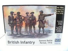 3 Master Box 1/35 scale WWI kits sealed bags in open boxes, Trench diorama