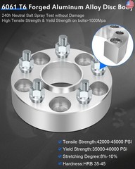 ECCPP 4PCS 5×114.3 5 Lug Wheel Spacers hubcentric 5×4.5 to 5×4.5 12×1.5 64.1mm