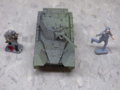 MIR / Roco Minitank Compatible WWII Russian bT-7 & Airfix Soldiers Lot#7409B©