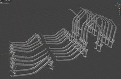 3D Printing 1/200 Battleship Yamato Small boat boom Unpainted