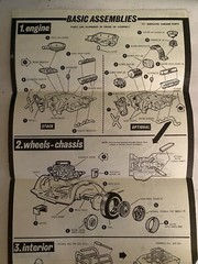 Vintage Annual AMT 1964 Buick Wildcat Ht Model Kit Instructions Sheet Only