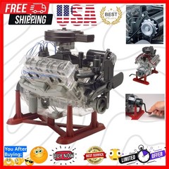 85-8883 Visible V8 Engine Model Kit 1:4 Scale 314-Piece Skill Level 5 Plastic…